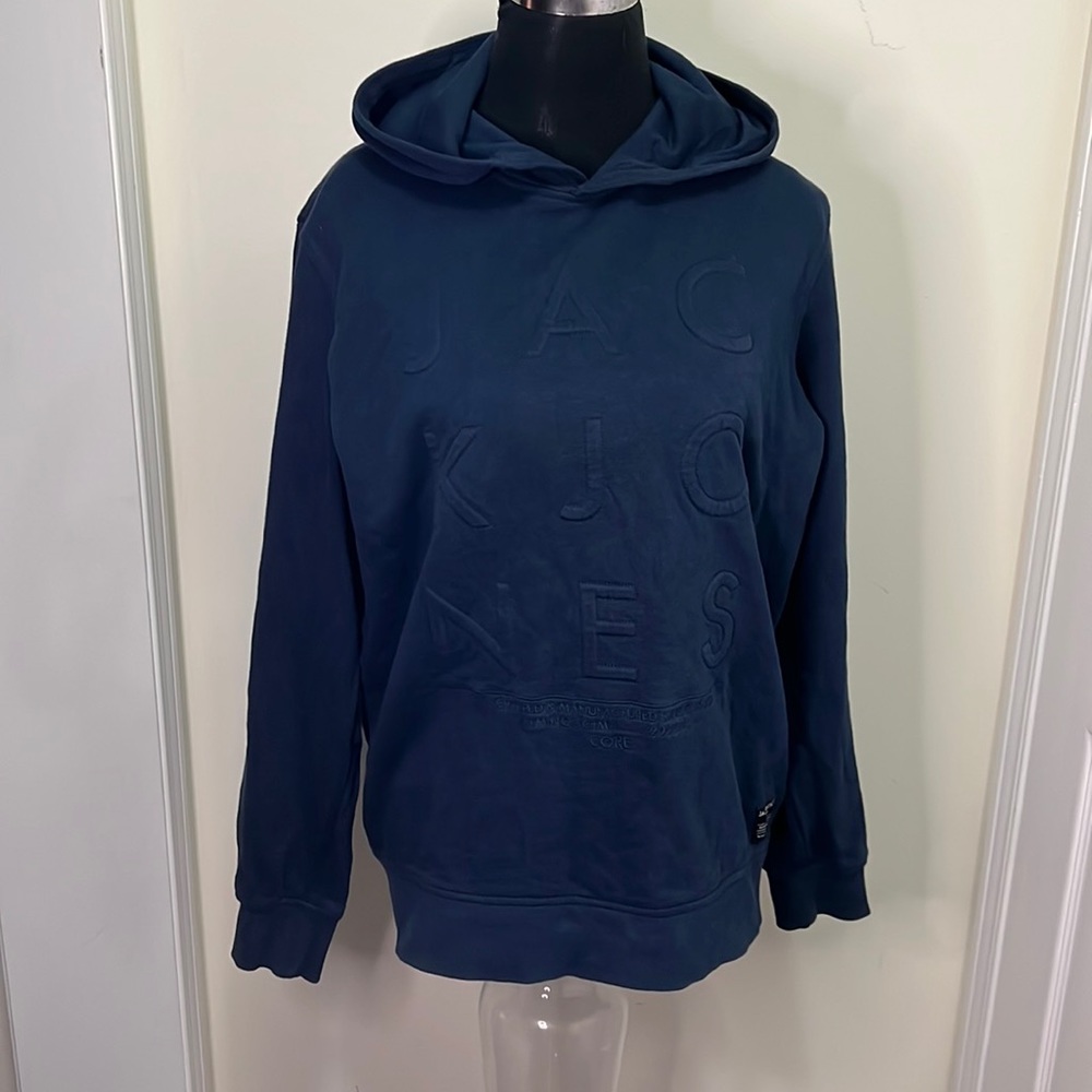 Jack &Jones Navy Hoodie Size Large